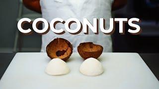 How to Open a Coconut & Remove the Meat (No Hammer/Screwdriver Needed)