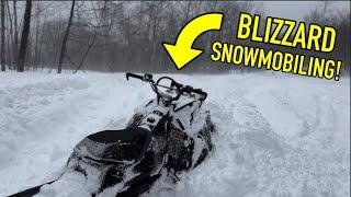 Snowmobiling In a BLIZZARD!