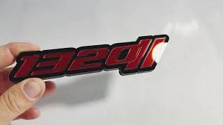 Car grill badge with logo 1320 Dodge