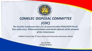COMELEC DISPOSAL COMMITTEE (CDC)
