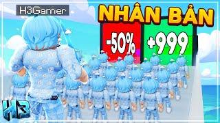 Mình NHÂN BẢN Chính Mình?? Thành Lập ĐỘI QUÂN H3Gamer Mạnh Nhất Trong Clone Run | Roblox