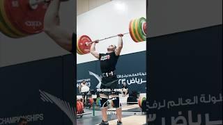 Karlos Nasar Reracks 190kg/418lb like a Champ 🫡 #weightlifting #cleanandjerk #workout