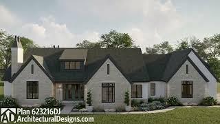 2700 Sq Ft Modern Euro-Style Cottage House Plan 623216DJ Walkthrough Tour | Architecturaldesigns.com