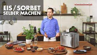 Eis oder Sorbet selber machen mit dem Gastroback 42823 Design Brotbackautomat Advanced