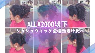 ALL2000円以下で簡単ヘアアレンジ！プチプラシュシュウィッグ全種類着け比べ