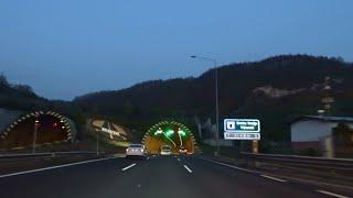 Driving: Turkey Road Trip: Mount Bolu Tunnel, Turkey (Bolu Dağı Tüneli, Türkiye) - (2018-11-04)