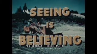 “SEEING IS BELIEVING” 1940s ALLIS-CHALMERS HD5 CRAWLER TRACTOR SALES FILM  BULLDOZER JC10144