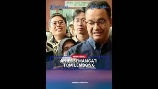 SENYUMAN Anies Baswedan Hadiri Sidang Perdana Tom Lembong