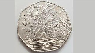 UK 1994 D-DAY 50p Coin VALUE + REVIEW