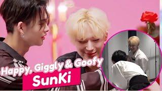 sunki being happy, giggly and goofy | pt.11