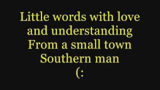 Alan Jackson- Small Town Southern Man (Lyrics)