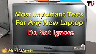 Essential Tests For New Laptop Users | Perform These Tests Under Replacement Policy | Tuf A15 Test