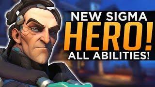 Overwatch: NEW Hero Sigma Gameplay! - ALL Abilities Breakdown