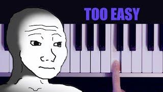 hello darkness my old friend / one finger EASY piano tutorial (melodica tutorial)