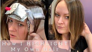 How I HIGHLIGHT My Own Hair | Foiling Tips