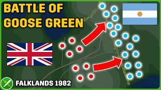 500 Brits vs 1000 Argentines - Battle of Goose Green 1982