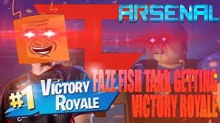 ROBLOX- Arsenal: FAZE Fish Tank Getting Victory Royale