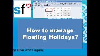 SAP SuccessFactors: Time off: Floating Holidays