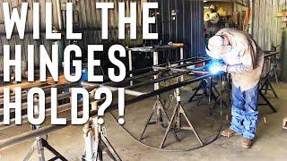 WELDING SHOP PROJECTS // MASSIVE 16 FOOT STEEL GATE BUILD