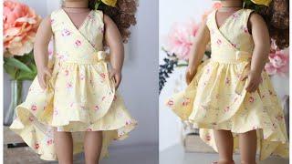 Beautiful High-Low Overwrap Baby Frock Cutting and Stitching/Baby Frock Design