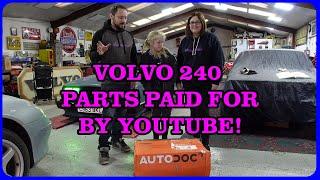 Our New Volvo 240 Parts Unboxing - Paid for by YouTube!