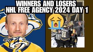 WINNERS and LOSERS of NHL Free Agency 2024 DAY 1