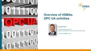 OPC UA in VDMA │ VDMA Shopfloor Data Sessions │ Session 1