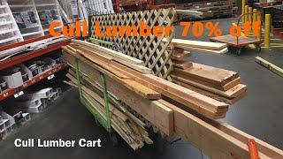 Almost Free Wood from Home Depot Cull Lumber cart warped beam How to unwarp it for a project