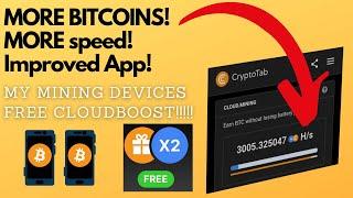 Earn FREE #Bitcoin daily! |FREE CLOUDBOOST-APP Improvement|CRYPTOTAB #Improved algorithm