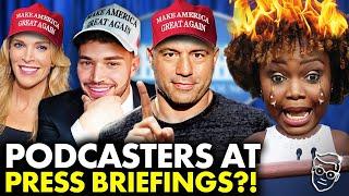 PANIC: Trump White House Invites Joe Rogan, Streamers, Podcasters to Press Briefings, CNN BANNED?!