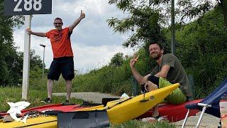 Kanutour auf der Drau (Drava) von Lavamünd bis zur Donau, 440 km in 9 Tagen