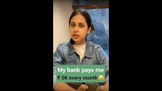 I get Rs 5,000 every month from my Bank! #unfinance #shorts