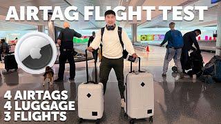 Ultimate Air Tag Test - Triple Header Flight, Four AirTags in Luggage