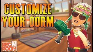 Rec Room - How to CUSTOMIZE Your Dorm!