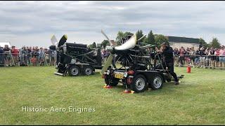 Bicester 'Flywheel' event, 2023.  Alvis Leonides and Rolls-Royce Merlin.