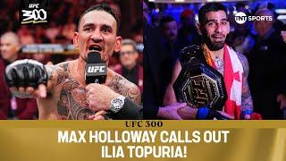 MAX HOLLOWAY IS THE BMF! Max Holloway knocks out Justin Gaethje! #UFC300 post-fight interview ‍
