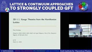 2D U(1) Gauge Theories from the Hamiltonian Lattice | Ross Dempsey (Princeton)