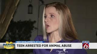 Teen arrested for animal abuse