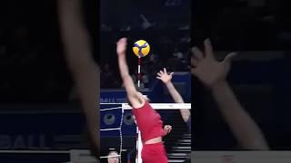 Tj DeFalco’s backhand windmill spike  #epicvolleyball #volleyballworld #volleyball