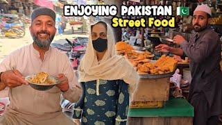 Spending Quality Time With Wife In Pakistan  | Trying Best  Street food 