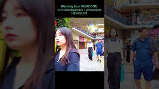 [SEOUL] Walking Tour_Insadong(cheonggyecheon, Unhyeongung) Highlight