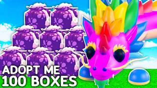 OPENING 100 Lunar Pet Boxes In Adopt Me