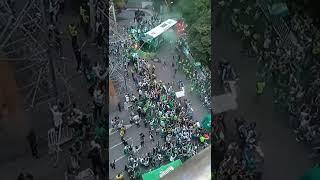 Así recibieron a el bus de Atlético Nacional vs Tolima (Desde la tribuna)