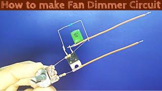 How to make Dimmer switch | How to make Dimmer Circuit at home | Fan Dimmer Circuit | TA Electric