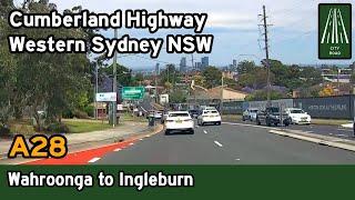 Driving through Western Sydney – A28 Cumberland Highway – Wahroonga, Parramatta, Liverpool [4K]