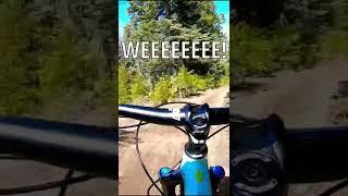 Beginner’s first time on a black diamond trail #getaway #adventure #youtubeshorts #shorts #mtb