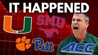 Miami & SMU make MASSIVE Move - Clemson & Pitt DEAD?