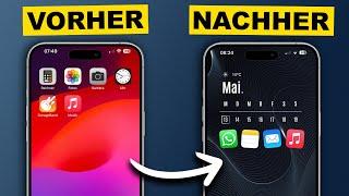 iPhone Home Bildschirm gestalten mit iOS 17  Mein Homescreen Design 