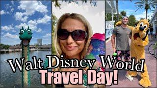 Disney World Travel Day Vlog! Visit THREE Deluxe Resorts!