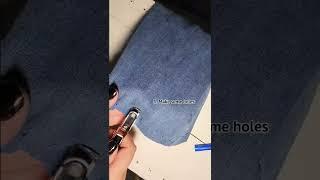 how to crochet hack jeans!